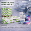 MetsäBoard Prime Bright – Carton FBB GC1 haute blancheur, léger et rigide pour packaging et impression premium.