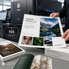 Munken Kristall ID – Papier non couché High White optimisé HP Indigo, contraste élevé et certifications FSC & PEFC.