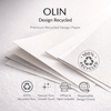 Olin Design Recycled – Papier premium recyclé non couché, idéal pour supports éditoriaux et corporate responsables.