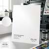 Olin Design Smooth est un papier de création premium à surface lisse, conçu pour les impressions de communication exigeant une restitution précise des textes et des images