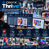 ONYX Thrive : logiciel RIP réseau pour plusieurs imprimantes, 4 moteurs Adobe RIP, imbrication par IA, outils textiles DTG et DTF, découpe rouleau.