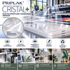 Feuilles polypropylène transparent Priplak Cristal+ faces glacées pour emballage luxe et PLV