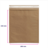 Pochette matelassée nid d'abeille 100% papier 280 x 330 mm