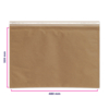 Pochette matelassée nid d'abeille 100% papier 480 x 320 mm