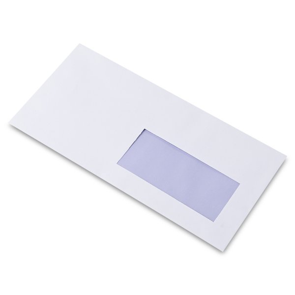 Enveloppe C5/6 Cocoon Offset Blanc 90 g/m² avec fenêtre 45 mm x 100 mm