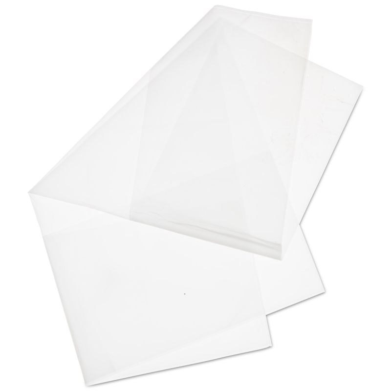 Sacs plastiques plat transparent avec rabat adhésif 50µ 270 mm x 380 mm