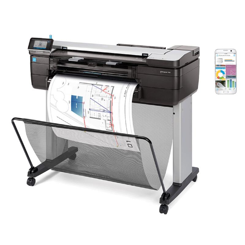 Imprimante HP Designjet T830 MFP 629 x 1098 x 1155