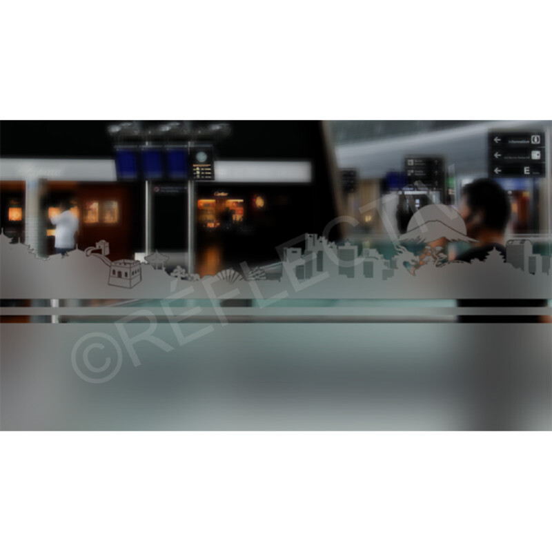 Frise dépolie Chine REFLECTIV TWY280 Rouleau de 0.12 x 10 ml