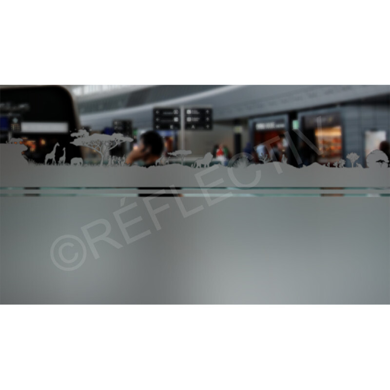 Frise dépolie Savane REFLECTIV TWY300 Rouleau de 0.12 x 10 ml