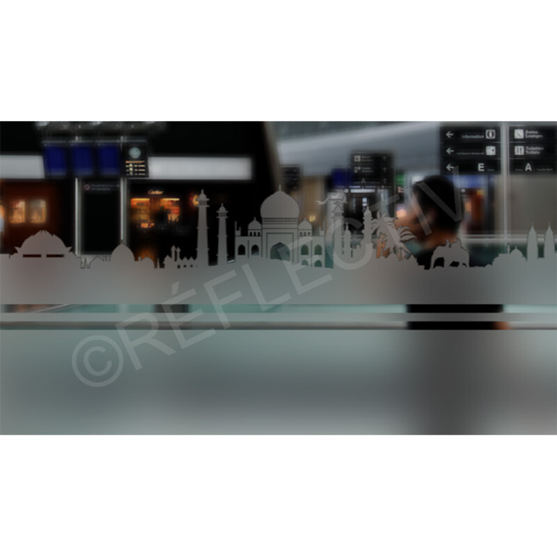 Frise dépolie Inde REFLECTIV TWY400 Rouleau de 0.12 x 10 ml