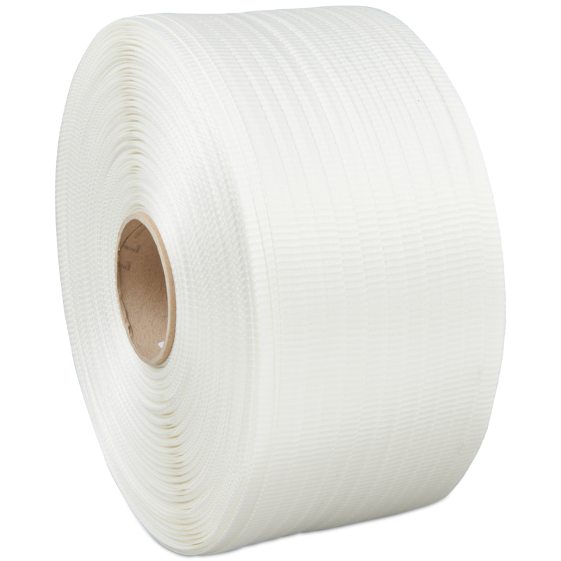Feuillard Textile manuel blanc 19 mm x 500 m