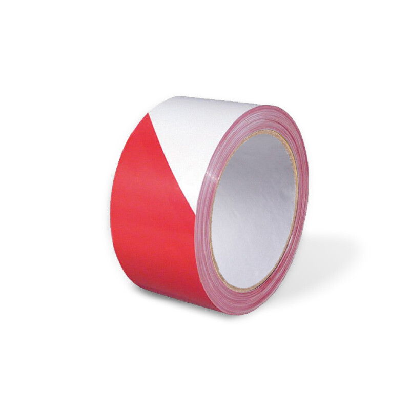 Ruban adhésif de signalisation Rouge / Blanc 50 mm x 100 m