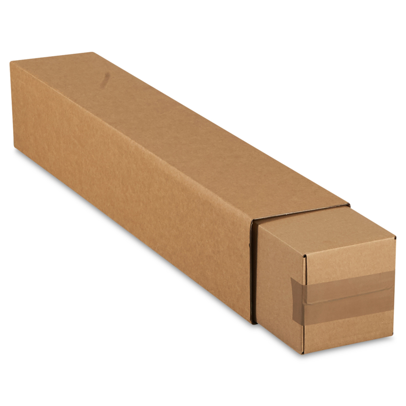 Couvercle pour Tube carton d'expédition carré télescopique 126 mm x 126 mm x 750 mm