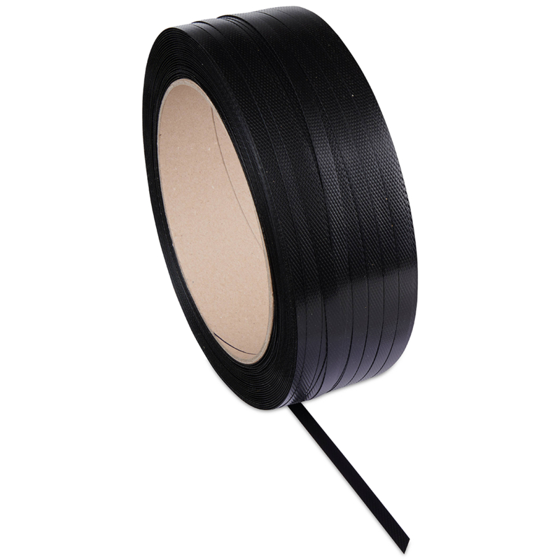 Feuillard machine polypropylène noir 751µ 12 mm x 2000 m