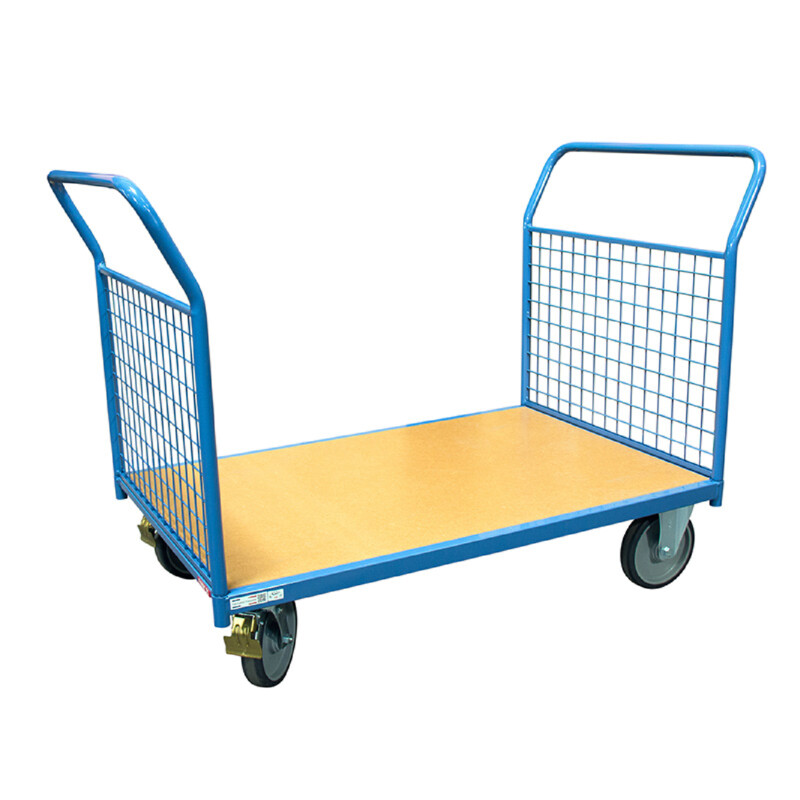 Chariot de manutention 500kg 1000 x 700 mm 2 dossiers grillagés Fimm