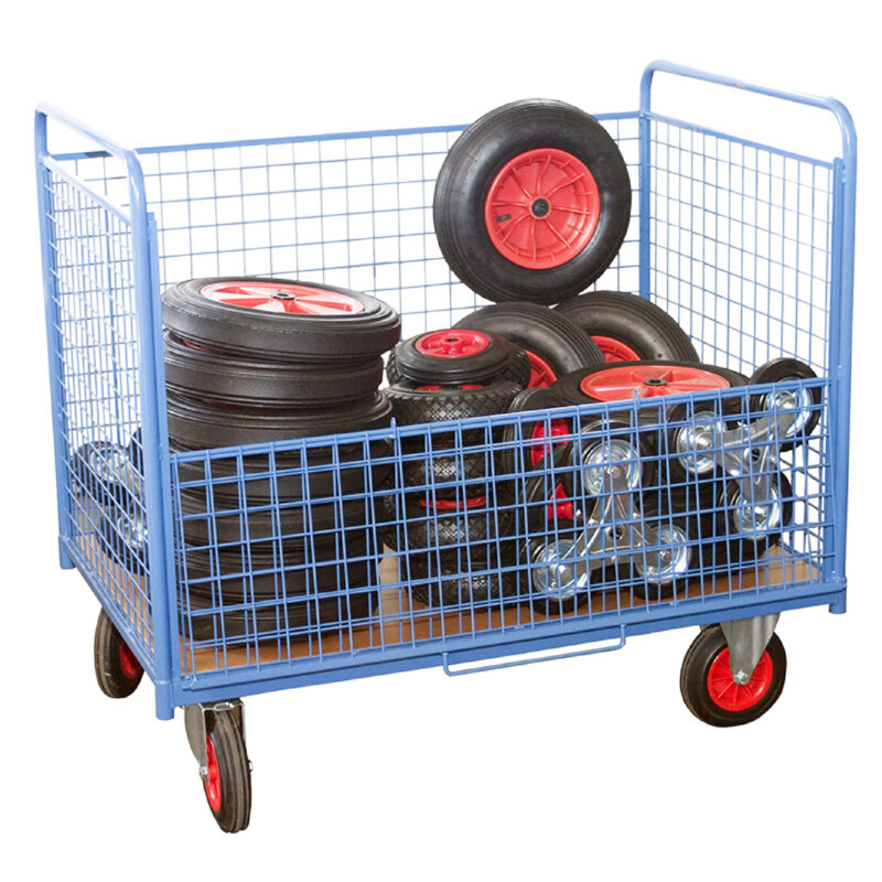 Chariot de manutention 500kg 1200 x 800 mm conteneur grillagé Fimm