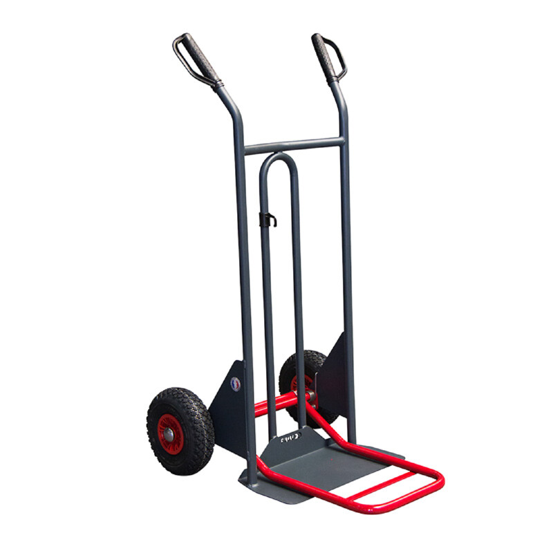 Diable 350kg, basculement assisté bavette mixte roues Ø 260 mm, Roues pneumatiques Fimm