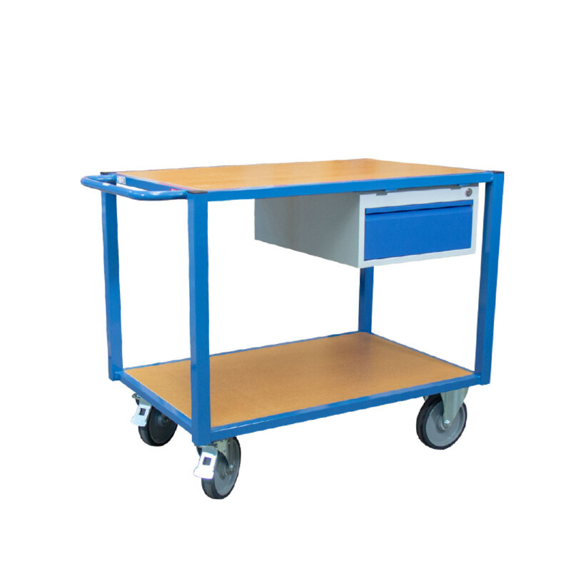 Servante 500kg, 2 plateaux 1060x680 mm, médium 1 tiroir Fimm