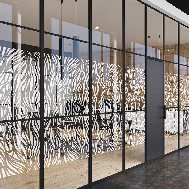 Film adhésif décoratif pour vitrage Motifs algues flore marine Coala Windows Decor