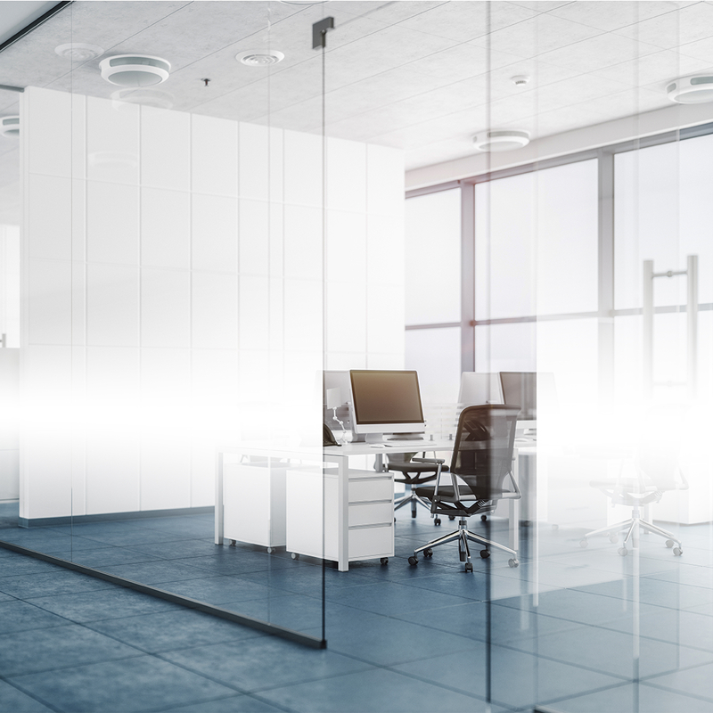 Film adhésif décoratif pour vitrage ondes dégradées à pois Coala Windows Decor