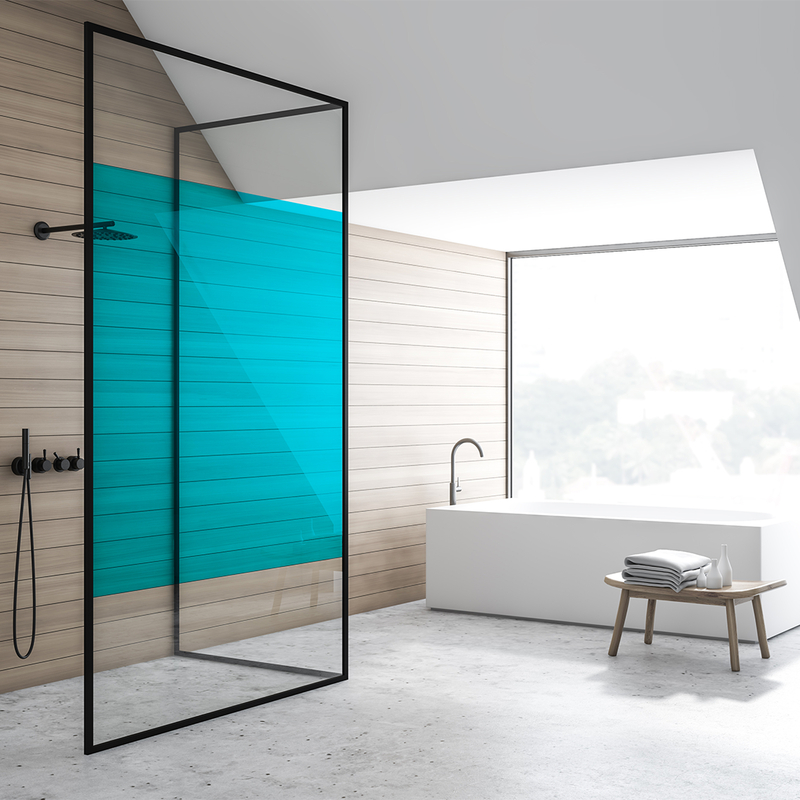 Film adhésif décoratif pour vitrage Couleur bleu Geai Coala Windows Decor