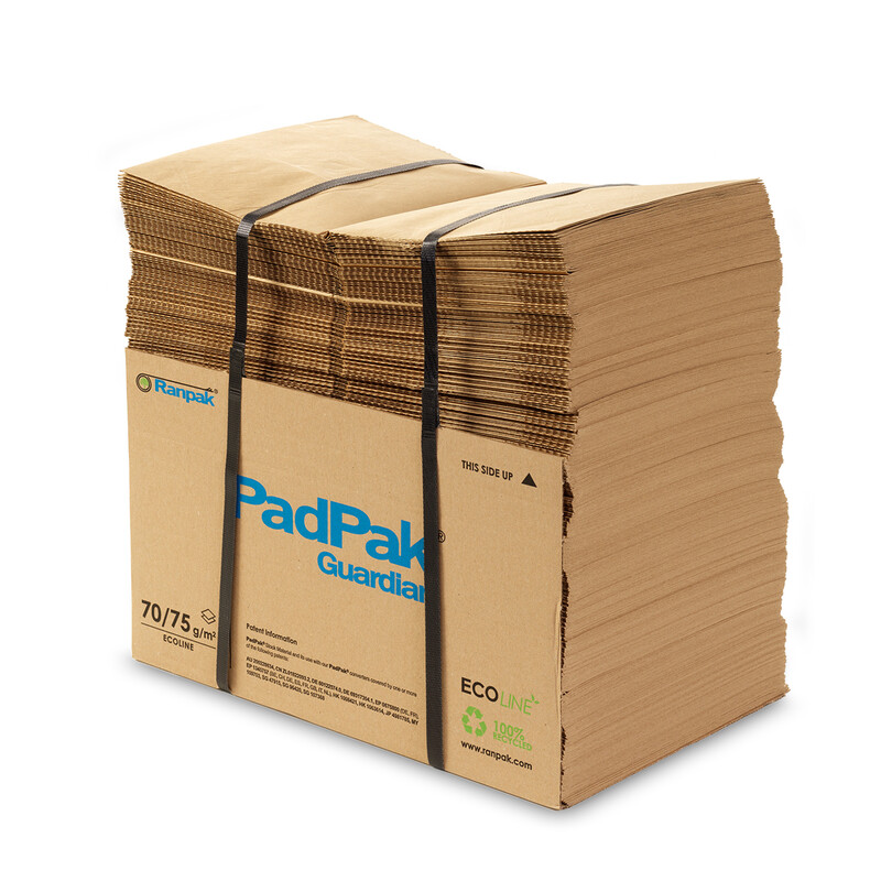 Papier de calage Kraft brun recyclé pour PadPak Guardian 280 mm x 180 mx 350 mm
