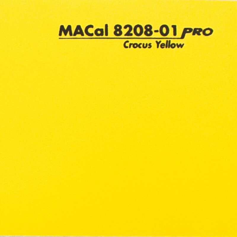 Adhésif de découpe Macacal 8200 Pro Mat , 8208.01 crocus yellow, 70µm 1230 mm x 50 m