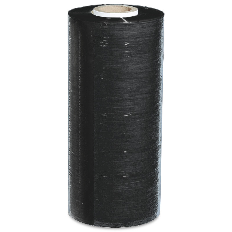 Film étirable machine extension 150%, Noir 23µm 500 mm x 1345 m
