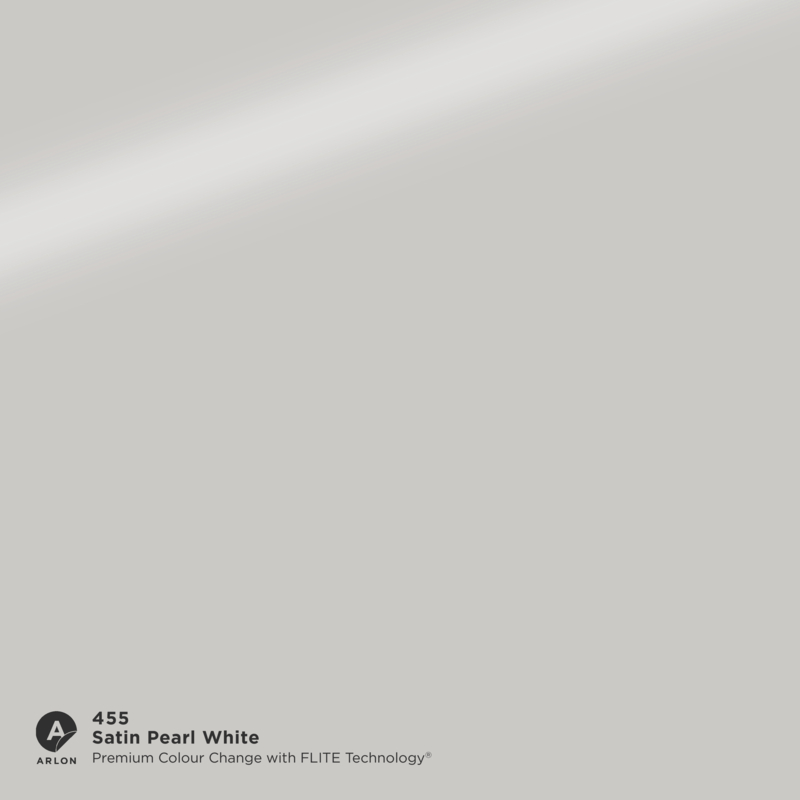 Vinyle coulé Arlon Premium Colour Change 455 Satin Pearl White satiné