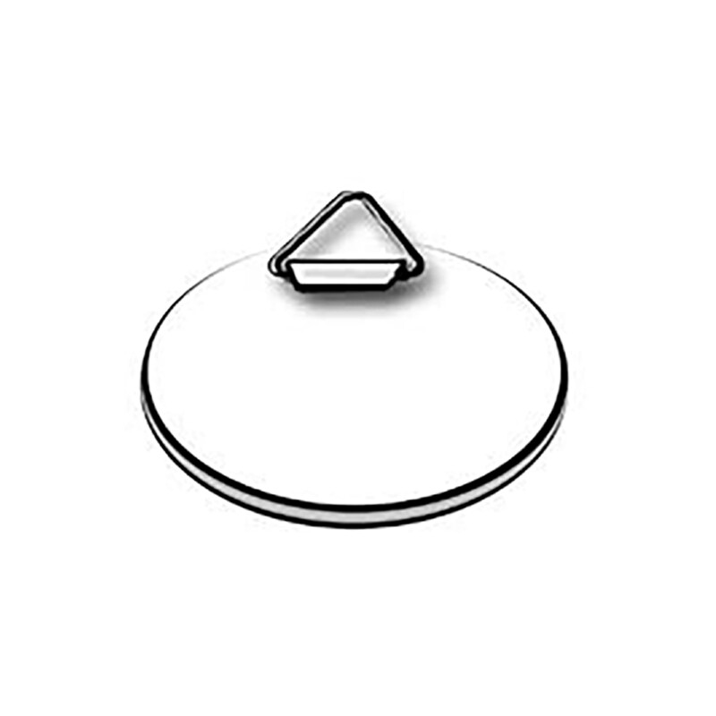 Pastille adhésive + crochet Team Blanc 60mmx60mm