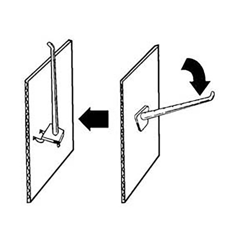 Porte-blisters double Team Blanc 150mm