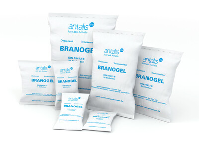 BRANOgel Dessicant – absorbeur d’humidité pour emballage et stockage de composants sensibles