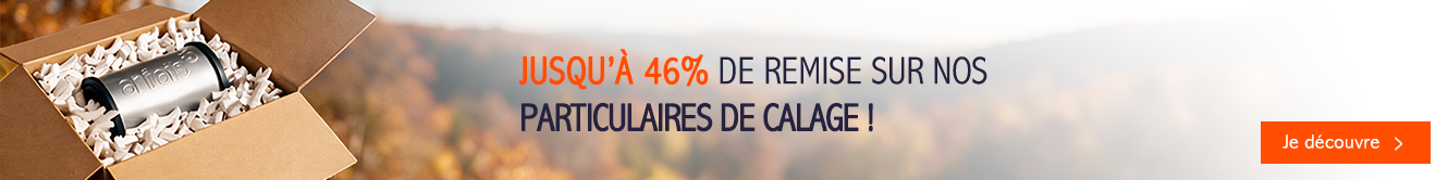 46% de remise sur nos particulaires de calage!
