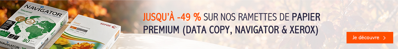 49% sur nos ramettes de papier premium.