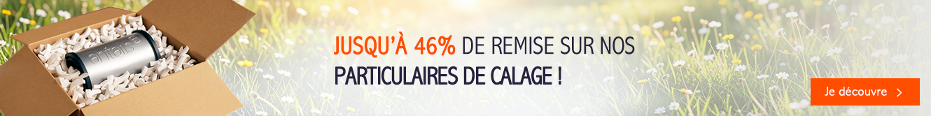 46% de remise sur nos particulaires de calage!