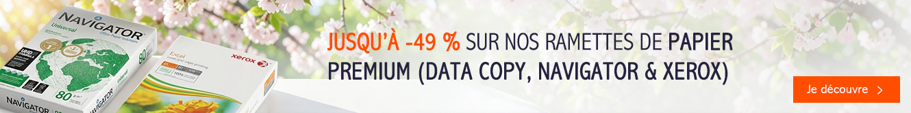 53% sur nos ramettes de papier premium.