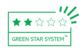 Un produit 2 étoiles "Green Star System for Visual Com" signifie qu'il est soit fabriqué avec une matière première d'origine fossile peu recyclable, soit avec un matériau d'origine renouvelable/biologique qui n'est pas recyclable