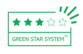 Un produit 3 étoiles "Green Star System for Visual Com" signifie qu'il est soit fabriqué à partir d'une matière première d'origine fossile ayant une forte recyclabilité, soit à partir d'un matériau d'origine renouvelable/biologique ayant une faible recyclabilité, soit à partir d'un matériau d'origine recyclée qui n'est pas recyclable